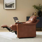 Fauteuil inclinable en cuir véritable Flora|HULALA HOME