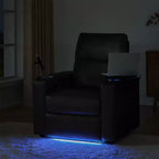 Fauteuil inclinable en cuir véritable Flora|HULALA HOME