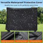 Support à bois de chauffage de 4 pieds avec housse, support de bois de chauffage extérieur avec fermeture éclair, supports à bûches robustes pour le rangement du bois de chauffage, tissu Oxford noir imperméable