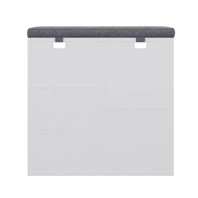 Banc à chaussures avec coussin et poches latérales, 10 compartiments, 104 cm, organisateur de chaussures d'entrée, étagère à chaussures avec étagères réglables