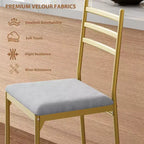 Lot de 2/4 tabourets de bar à hauteur de comptoir avec dossier, coussin épais et rembourrés pour îlot de cuisine, bar de comptoir