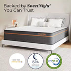 Matelas hybride Queen Sweetnight 14 po en mousse à mémoire de forme/à ressorts ensachés de fermeté moyenne, livré dans une boîte