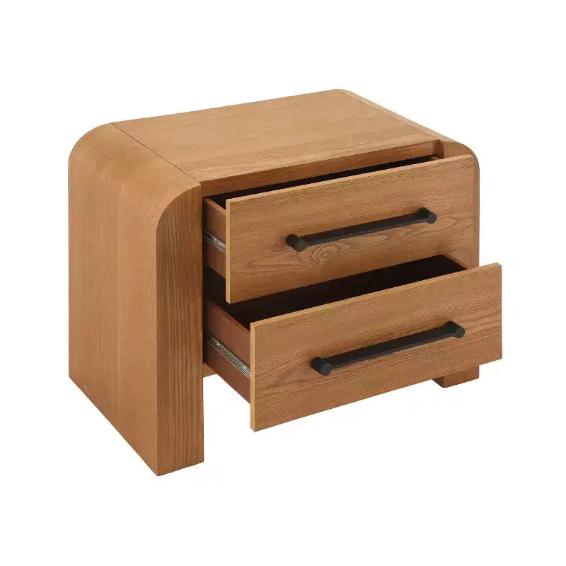 Table de chevet moderne Christopher Knight Home Arleston 28,50 avec 2 tiroirs