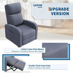 Fauteuil inclinable pour adultes, canapé simple réglable, avec poche latérale, dossier haut, accoudoirs larges et siège rembourré, pour salon