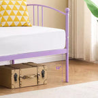 Lit de repos double en métal avec lit gigogne, cadre de lit de repos double avec lit gigogne extractible à 6 roulettes, support à lattes en acier pour canapé-lit d'appoint pour salon, chambre à coucher, appartement.