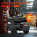 140,000 BTU Diesel and Kerosene Heater, Portable Forced Air Heater with Thermostat & Wheels, 38 L Fuel Tank for 10 hours Runtime, for Garage, Workshop