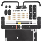 VEVOR Murphy Bed Kit, Twin Size, Deluxe DIY Wall Bed Mechanical Hardware Kit, Pneumatic Lever Heavy Duty Bed Frame Support, Folding Bed Space ,Black