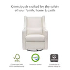 Fauteuil inclinable et pivotant Babyletto Kiwi