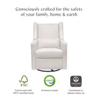 Fauteuil inclinable et pivotant Babyletto Kiwi