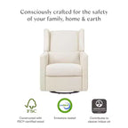 Fauteuil inclinable et pivotant Babyletto Kiwi