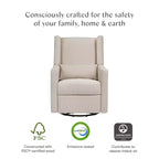 Fauteuil inclinable et pivotant Babyletto Kiwi