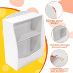 Étagère à livres pour enfants à 2 niveaux et rangement de livres, étagère à livres pour tout-petits, étagère et organisateur de livres avec bacs de rangement pour chambre de bébé, salle de jeux, salle de classe, bibliothèque, chambre à coucher