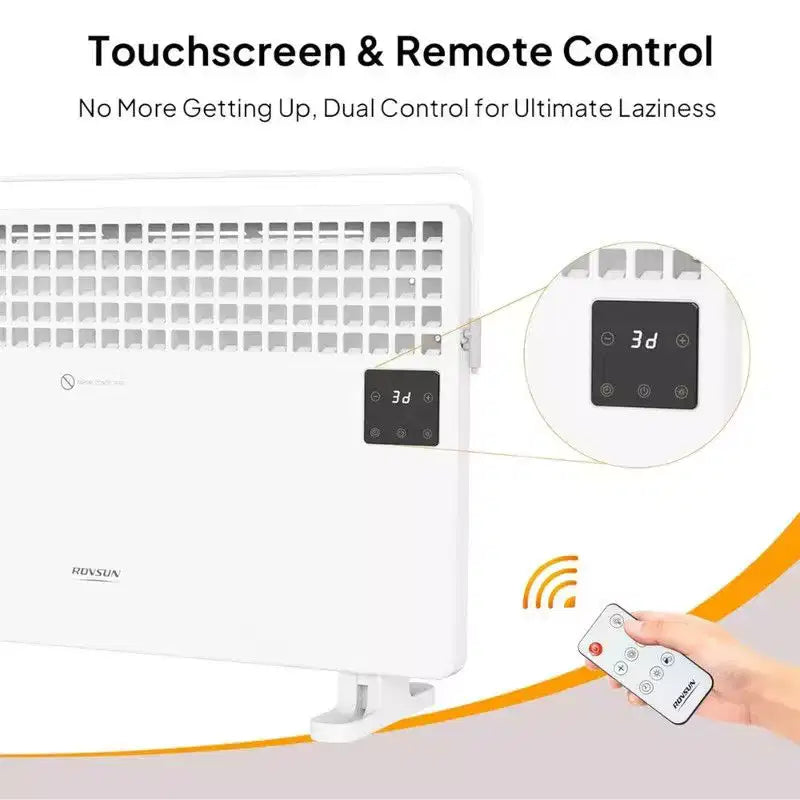 Chauffage d'appoint électrique en céramique PTC Karl Home 1500 watts, 20,5 po, montage mural / sur pied
