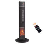 Karl Home 1500-Watt 33 in. Portable Electric Tower Space Heater with 3D Flame 60 Oscillation