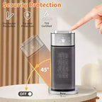 Chauffage d'appoint électrique en tour portable Karl Home de 1500 watts avec humidificateur et effet de flamme 3D