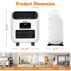 Chauffage d'appoint électrique à quartz 1500 watts Karl Home, mural ou sur pied, avec minuterie
