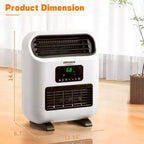 Chauffage d'appoint électrique à quartz 1500 watts Karl Home, mural ou sur pied, avec minuterie