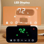 Chauffage d'appoint électrique à quartz 1500 watts Karl Home, mural ou sur pied, avec minuterie
