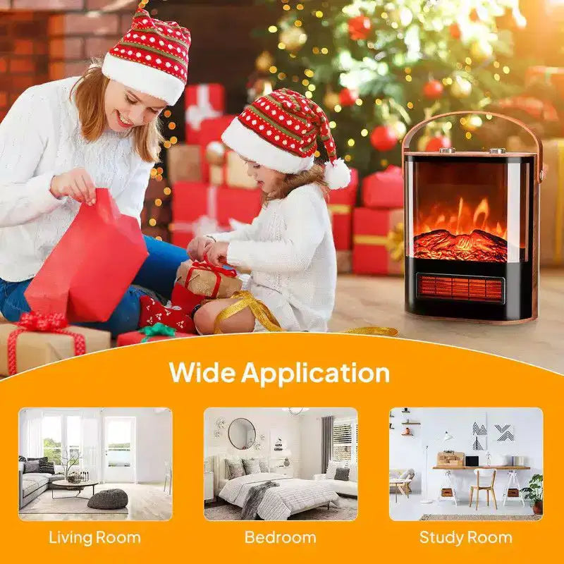 Chauffage d'intérieur électrique portable Karl Home Winado 1500 watts avec flamme 3D