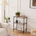 MAYEERTY 3 Tier Adjustable Metal Wire Storage Rack Heavy Duty Organizer for Kitchen Closet Pantry Garage Bathroom Laundry