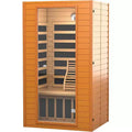 Real Relax Infrared Sauna for Home,Home Infrared Saunas up to 1-2 Persons,Canadian Hemlock with Low Emf Red Light Therapy,9-Color Chromotherapy Lights