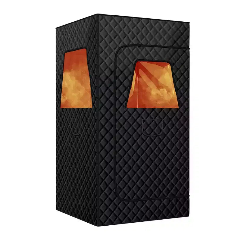 Real Relax Sauna Box Portable Steam Sauna for Home,3L 1500W Steamer,Large Folding Chair,Remote Control,Personal Steam Room for Spa,Gym