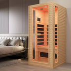 Sauna infrarouge intérieur 1 personne EROMMY, spa à domicile à faible émission électromagnétique