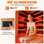 Sauna infrarouge intérieur 1 personne EROMMY, spa à domicile à faible émission électromagnétique