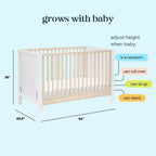 Lit de bébé convertible 4-en-1 Marisol Carter's by daVinci