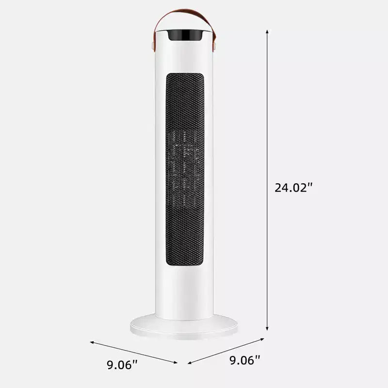 Radiateur soufflant électrique ROVSUN 1500W avec télécommande et contrôle par application, oscillant, protection anti-basculement et anti-surchauffe pour chambre et salon