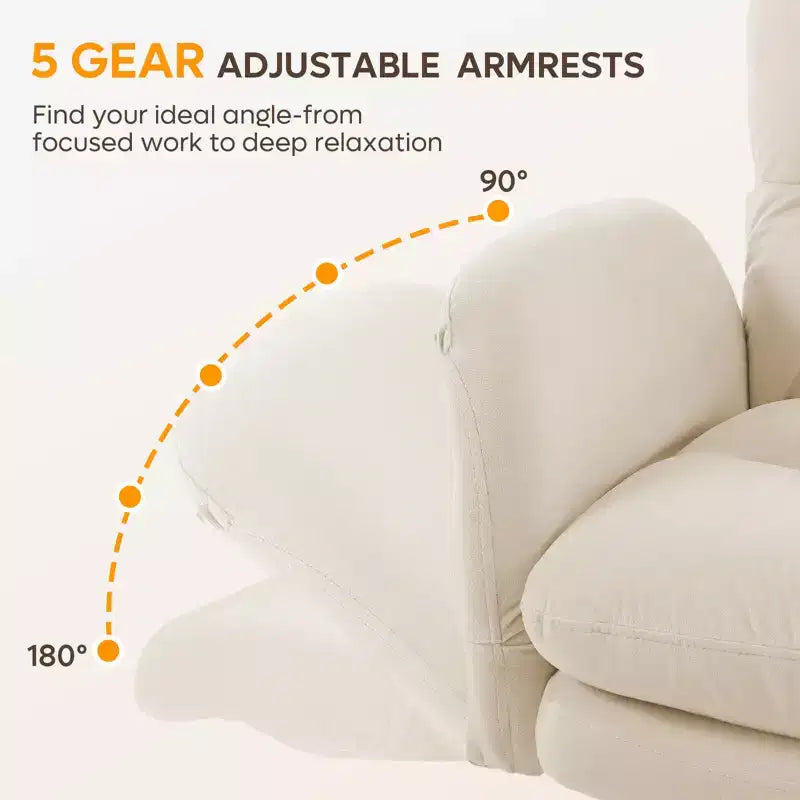 Chaise de bureau Bestier Criss Cross avec accoudoirs et roulettes, chaise de bureau ergonomique à pattes croisées, chaise de bureau pour la maison et le maquillage.
