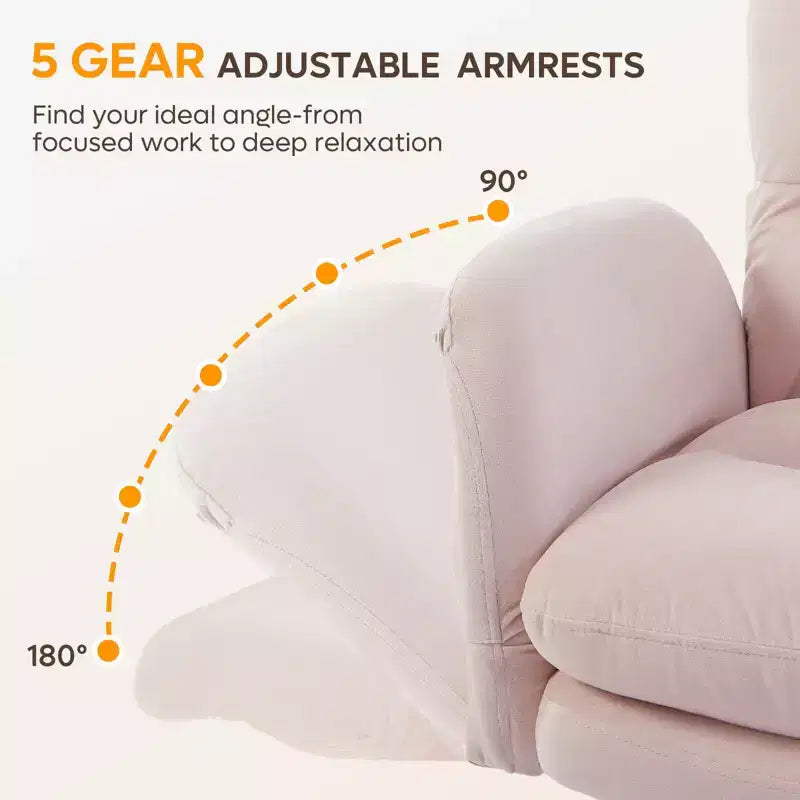 Chaise de bureau Bestier Criss Cross avec accoudoirs et roulettes, chaise de bureau ergonomique à pattes croisées, chaise de bureau pour la maison et le maquillage.