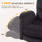Chaise de bureau Bestier Criss Cross avec accoudoirs et roulettes, chaise de bureau ergonomique à pattes croisées, chaise de bureau pour la maison et le maquillage.