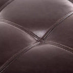 Banc de rangement ottoman 51, coffre de rangement en similicuir avec couvercle relevable, ottoman capitonné pour salon, entrée