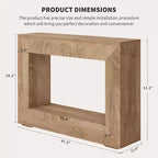 Console de table de 47 po pour ferme, table console d'entrée avec rangement, table d'appoint industrielle pour salon, entrée