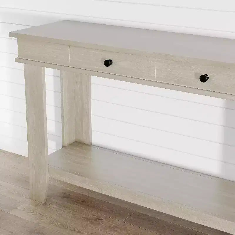 Console de 54 po pour entrée - Table d'entrée de style ferme avec rangement et tiroirs, petites tables d'appoint pour couloir derrière un canapé, table de canapé