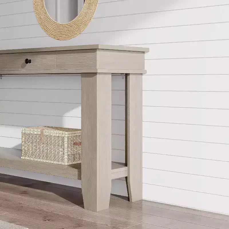 Console de 54 po pour entrée - Table d'entrée de style ferme avec rangement et tiroirs, petites tables d'appoint pour couloir derrière un canapé, table de canapé