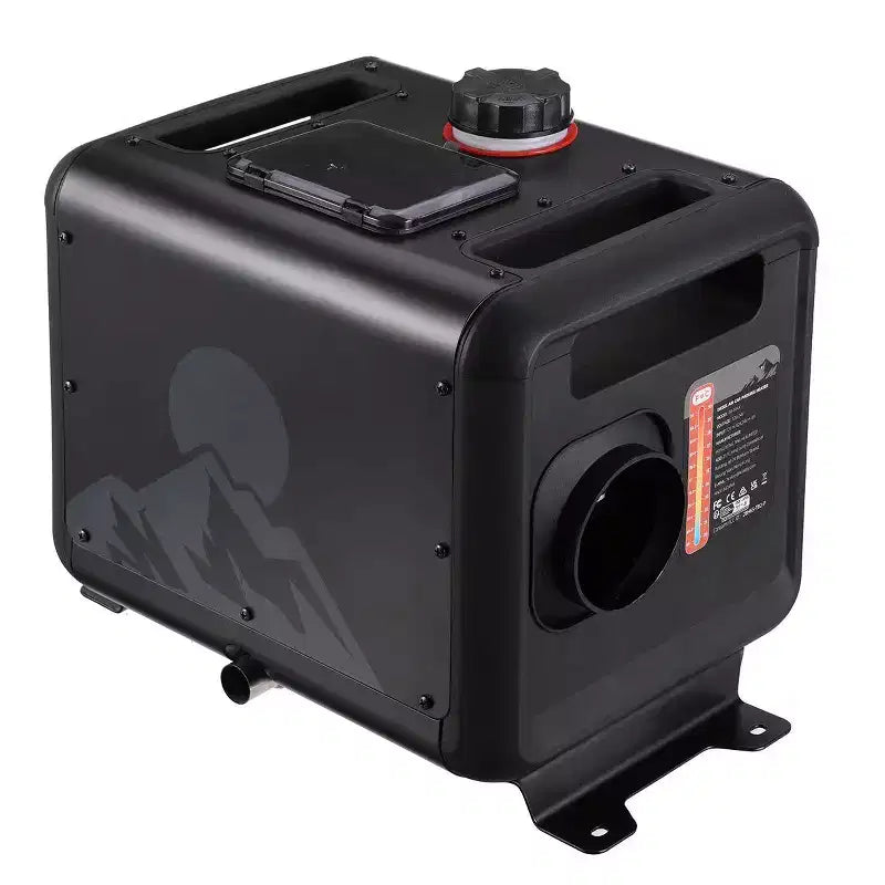 Chauffage diesel à air portable Hcalory 5KW-8KW avec réservoir de 7,5 L, contrôle par application, réglage d'altitude, alarme de CO et capteur de température sans fil pour voiture, camping-car et camion