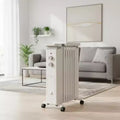Gymax 1500W Oil-Filled Radiator Space Heater w/ Humidification Box Electric Portable Heater w/ 3 Heat Setting Overheat & Top-Over Protection