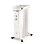 Radiateur à bain d'huile Gymax 1500 W avec humidificateur, chauffage électrique portable à 3 réglages de température, protection contre la surchauffe et le basculement