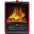 Chauffage soufflant portable avec effet cheminée EZ Heat, design compact 1200 W avec effet flamme réaliste