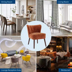 Fauteuil d'appoint moderne COZONY, fauteuil simple rembourré en tissu avec siège lounge et pieds en bois pour salon, bureau, chambre à coucher, 1 pièce