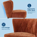 Fauteuil d'appoint moderne COZONY, fauteuil simple rembourré en tissu avec siège lounge et pieds en bois pour salon, bureau, chambre à coucher, 1 pièce