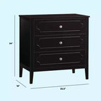 Commode 3 tiroirs daVinci Chloe Regency - Blanc