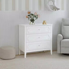 Commode 3 tiroirs daVinci Chloe Regency - Blanc