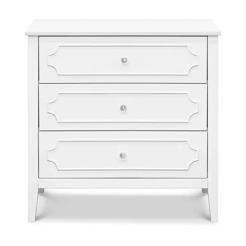 Commode 3 tiroirs daVinci Chloe Regency - Blanc