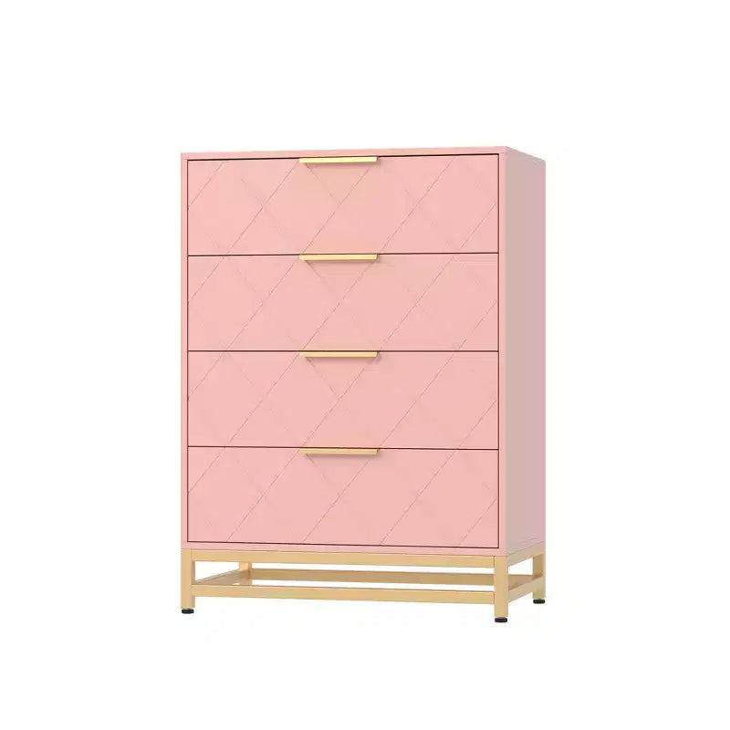 Commode en bois, meuble de rangement vertical moderne avec dispositif anti-basculement, convient aux chambres à coucher, salons et couloirs.