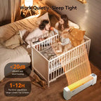 Plinthe chauffante électrique BEYOND HEAT, radiateur à convection 1500W avec thermostat réglable et protection contre la surchauffe, fonctionnement silencieux pour usage intérieur