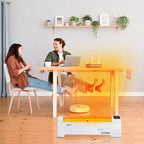 Plinthe chauffante électrique BEYOND HEAT, radiateur à convection 1500W avec thermostat réglable et protection contre la surchauffe, fonctionnement silencieux pour usage intérieur