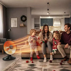 Radiateur parabolique radiant oscillant BEYOND HEAT, chauffage d'appoint 1000 W avec inclinaison réglable et protection contre la surchauffe, chauffages radiants pour usage intérieur